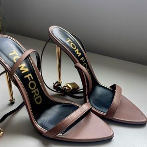 Nude Tom Ford Padlock Heels